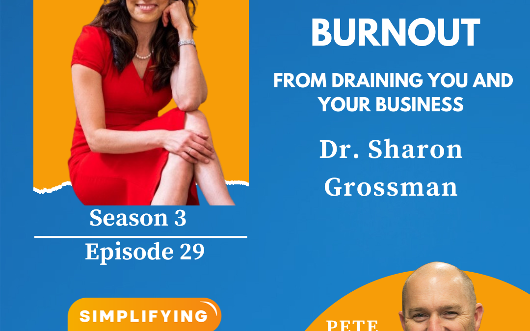 Preventing burnout from draining you and your business W/ Dr. Sharon Grossman 